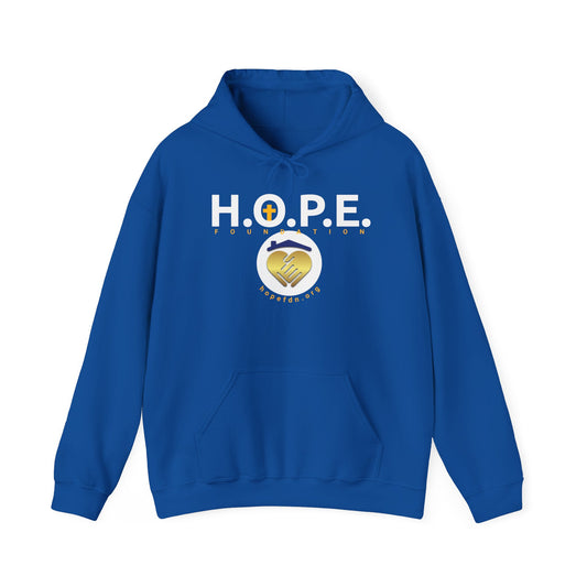Inspirational H.O.P.E. Foundation Hoodie – Faith & Support Apparel – Unisex Fleece Sweatshirt