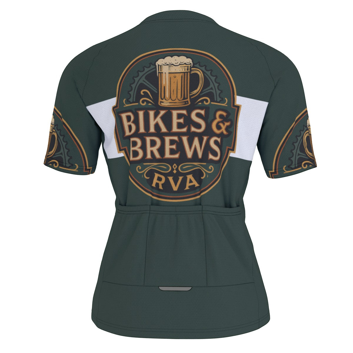 Bikes & Brews All-Over Print Raglan Men's Cycling Jersey
