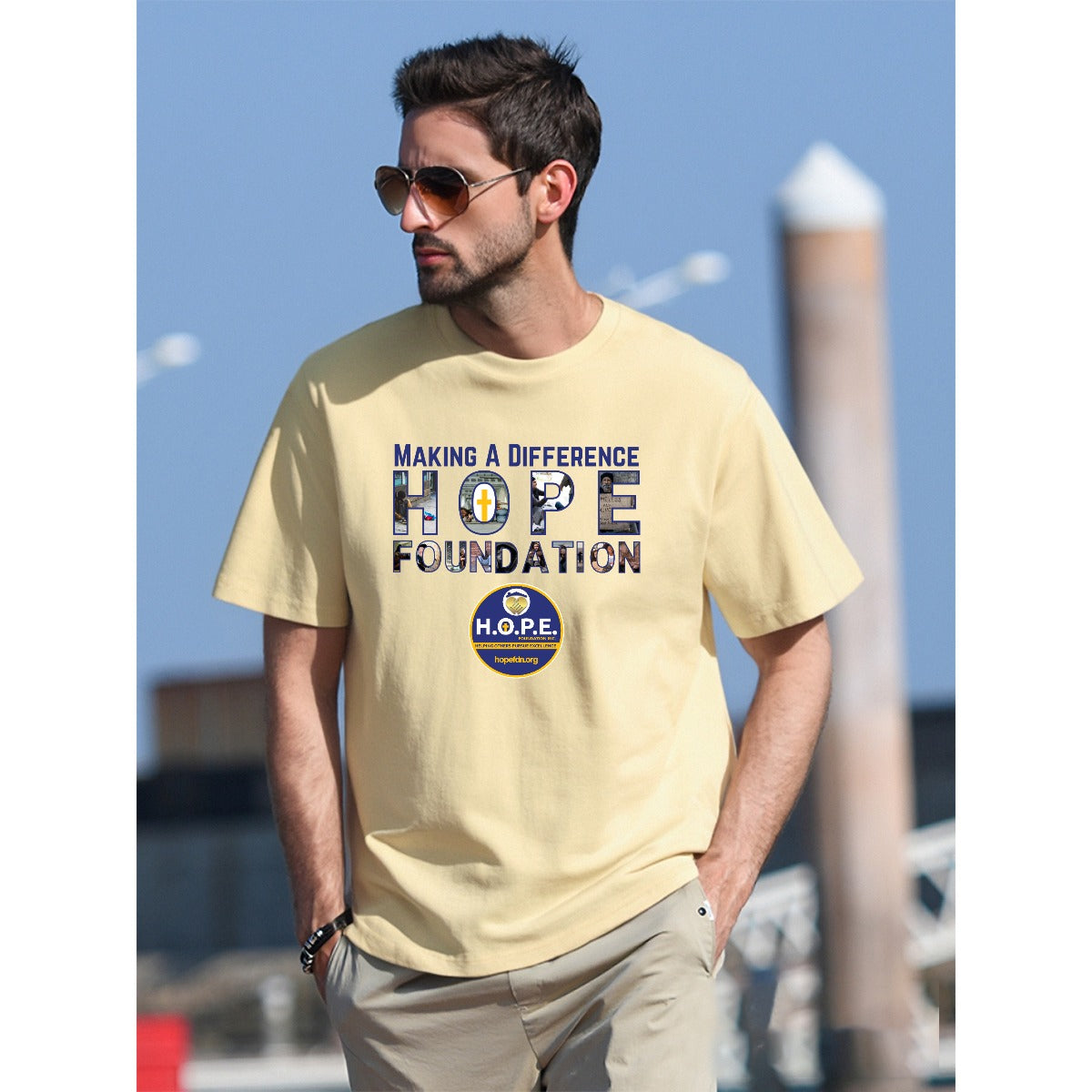 H.O.P.E. Unisex T-Shirt  For The USA|180GSM Front DTF