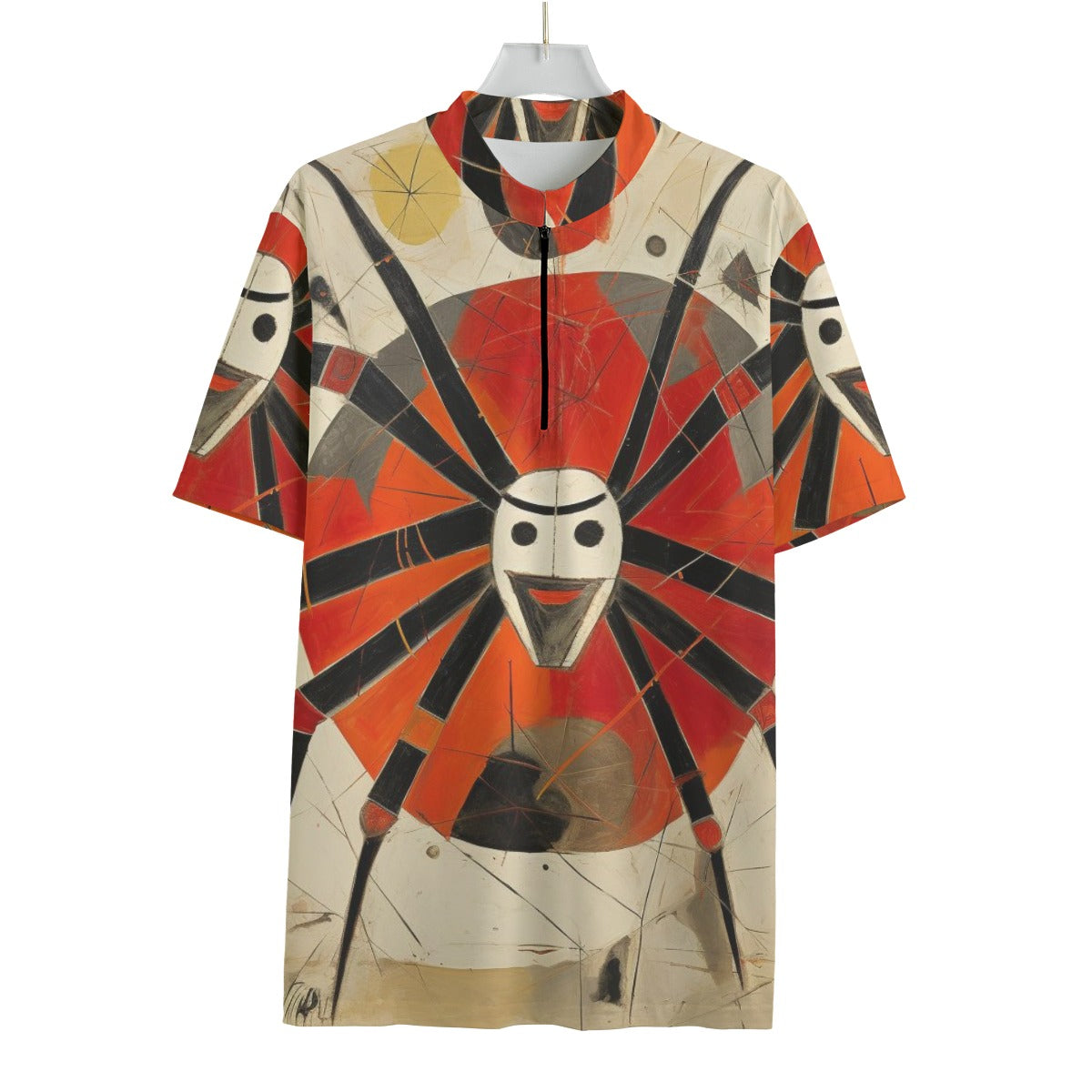 Smilin' Spider All-over Print Men's MTB Jersey With Black Zipper