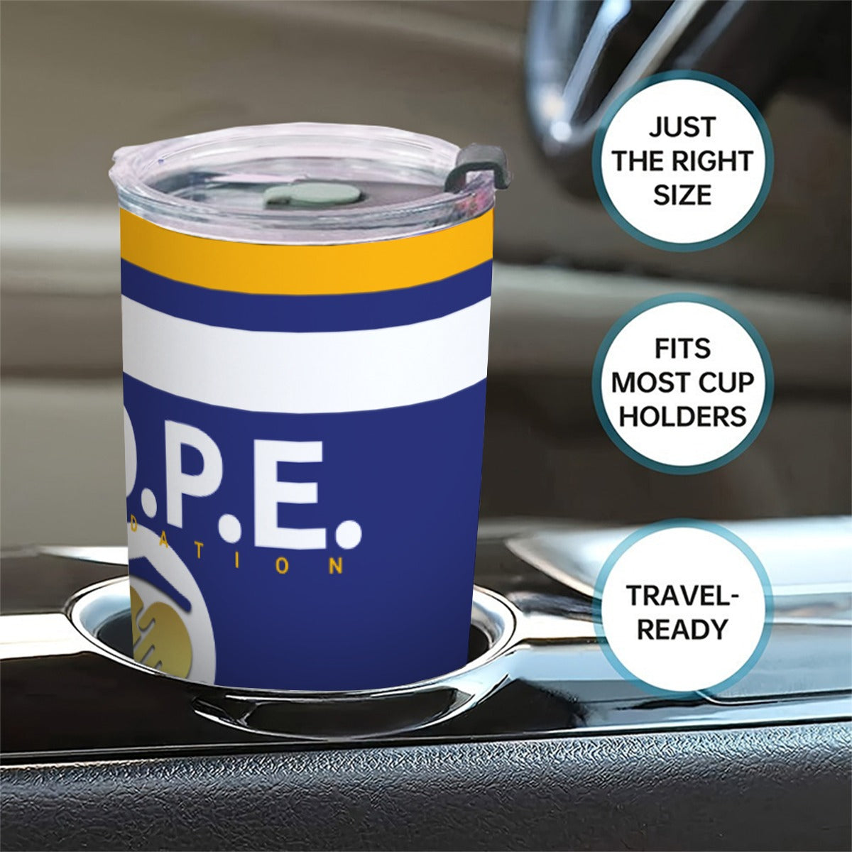 HOPE Tri Color 20OZ Tumbler With Sliding Lid For The USA