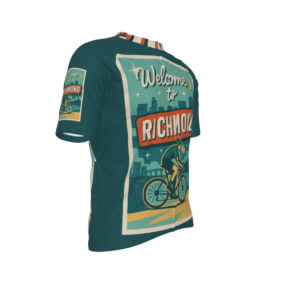 Welcome to Richmond All-Over Print Raglan Men's Cycling Jersey