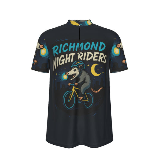 Richmond Night Riders All-over Print Men's MTB Jersey With Black Zipper