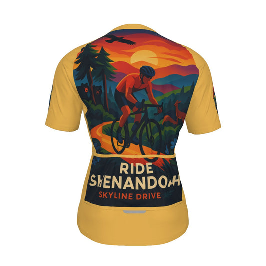Ride Shenandoah Virginia is for Bikers All-Over Print Raglan Men's Cycling Jersey