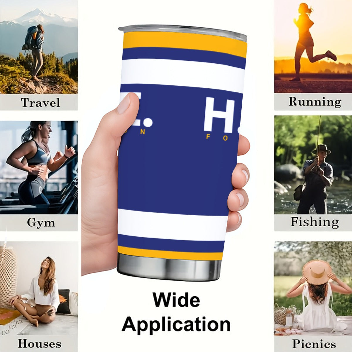 HOPE Tri Color 20OZ Tumbler With Sliding Lid For The USA