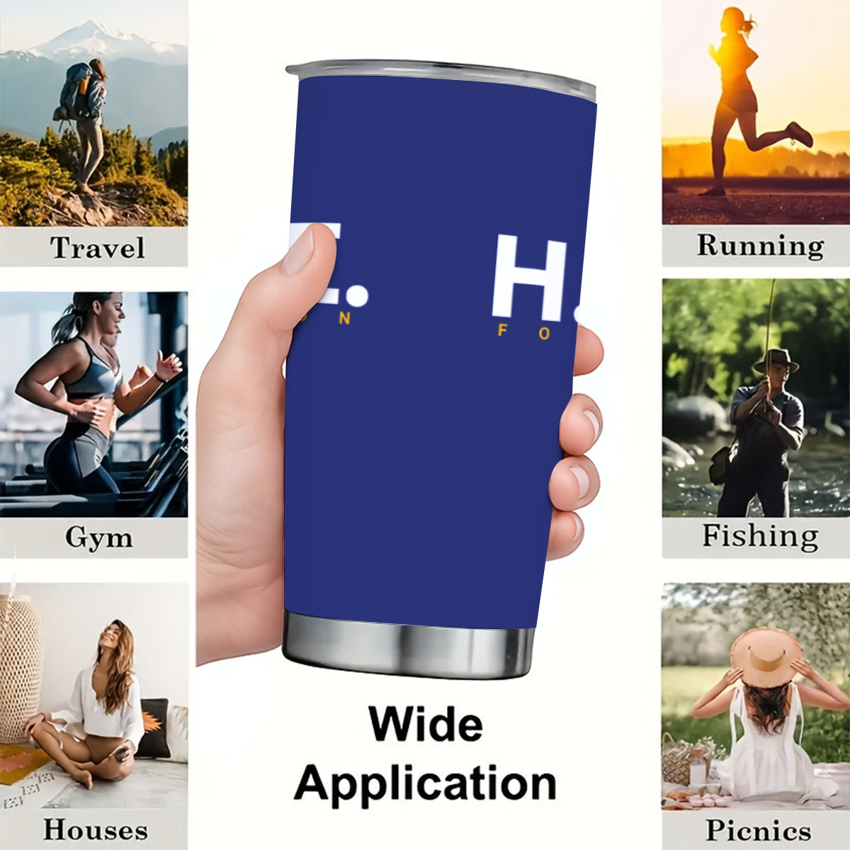 HOPE All Blue 20OZ Tumbler With Sliding Lid For The USA