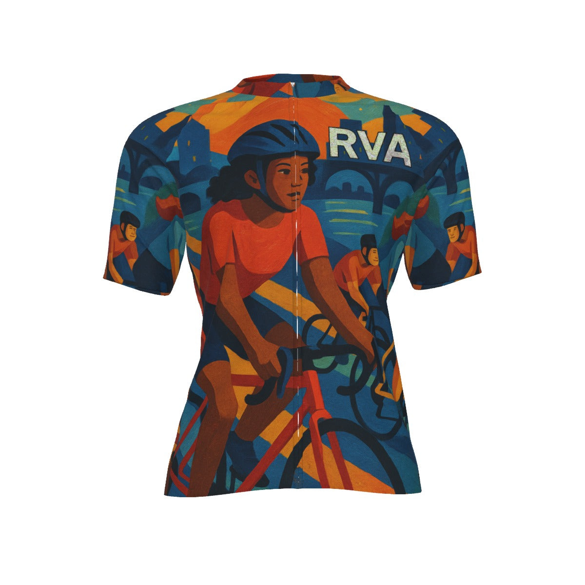 RVA RIDES All-Over Print Raglan Men's Cycling Jersey