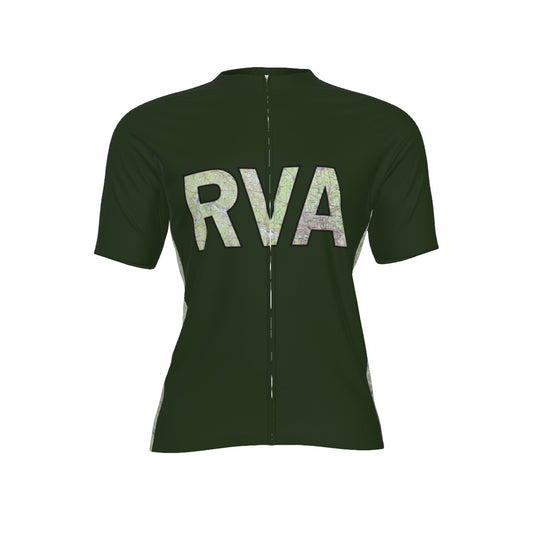 RVA MAP Text All-Over Print Raglan Men's Cycling Jersey