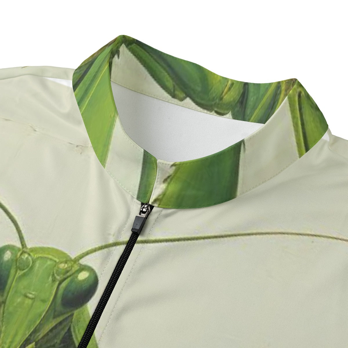 Mean Mantis All-over Print Men's MTB Jersey With Black Zipper