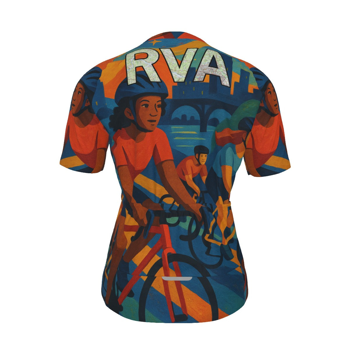 RVA RIDES All-Over Print Raglan Men's Cycling Jersey