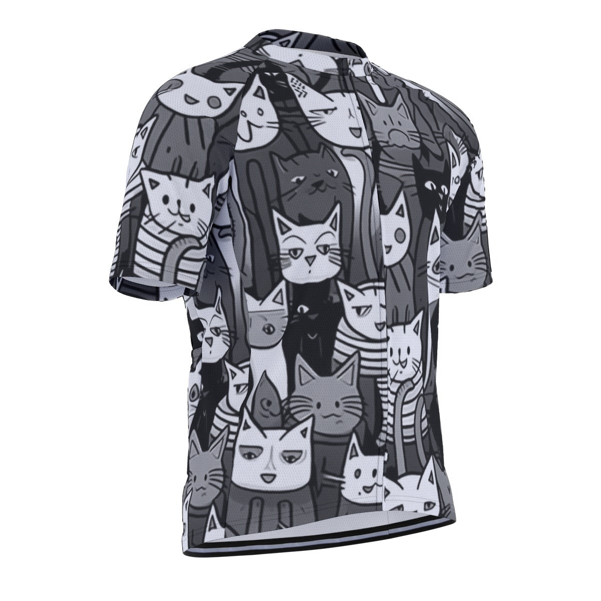 PURR-FECT RIDE All-Over Print Raglan Men's Cycling Jersey