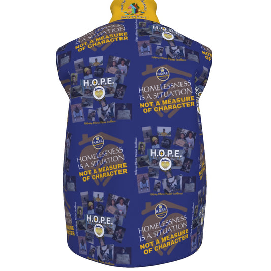 HOPE Foundation Pattern All-Over Print Unisex Stand-up Collar Vest