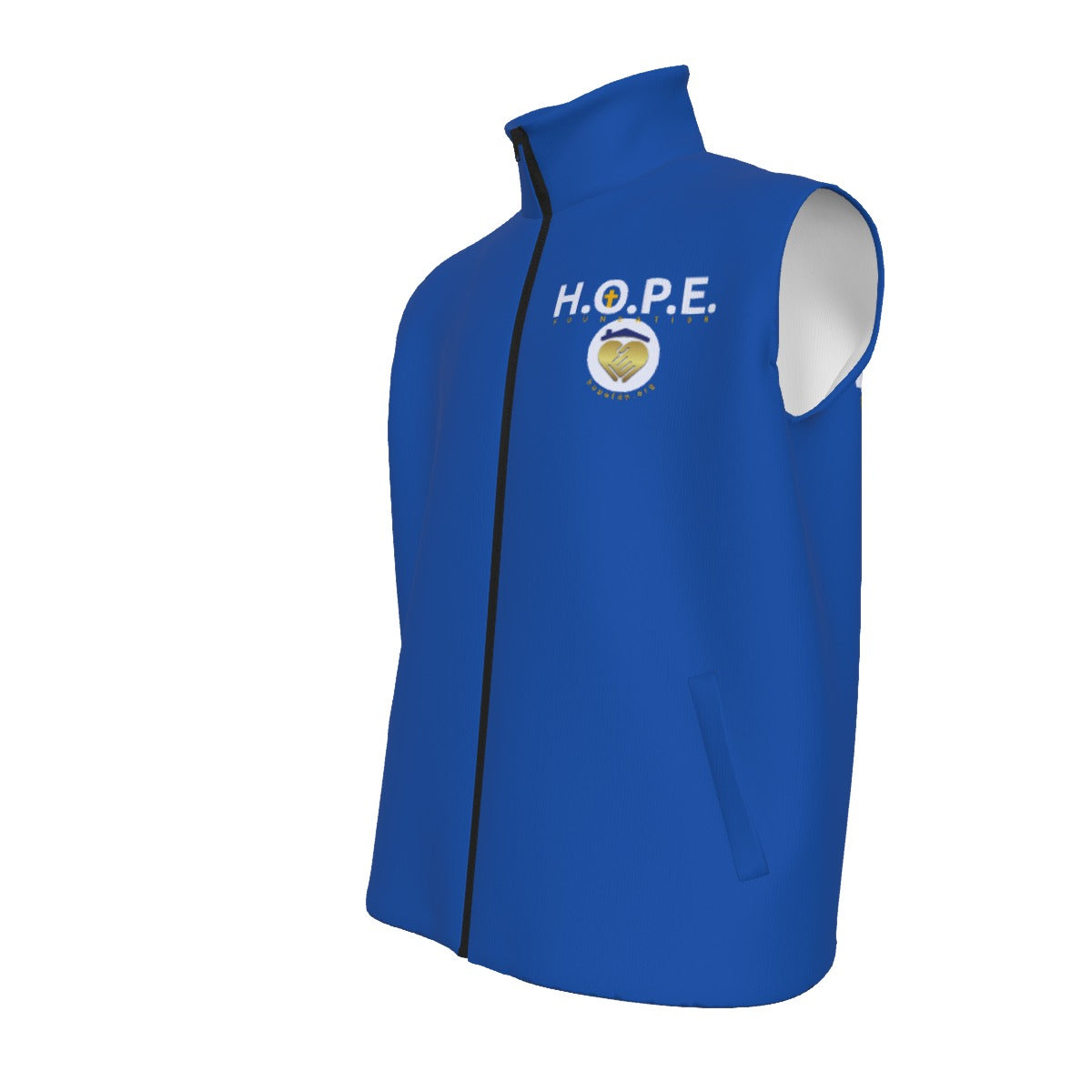 HOPE Logo All-Over Print Unisex Stand-up Collar Vest