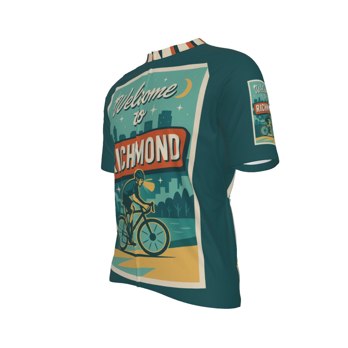 Welcome to Richmond All-Over Print Raglan Men's Cycling Jersey