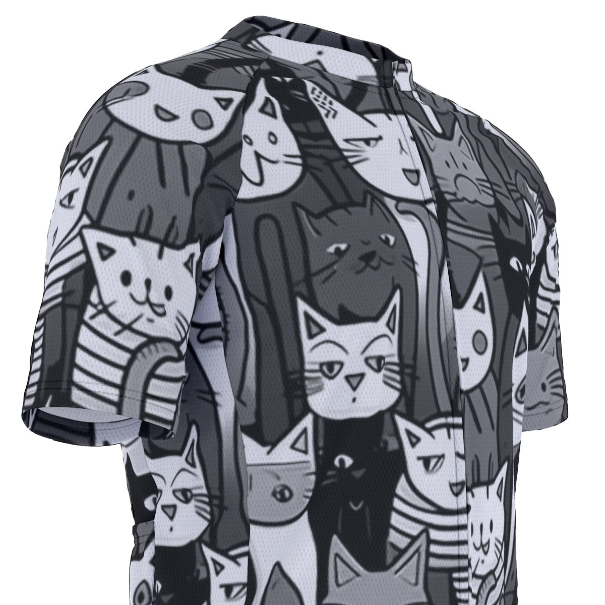 PURR-FECT RIDE All-Over Print Raglan Men's Cycling Jersey