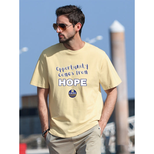 HOPE Opportunity Front Print Unisex T-Shirt  For The USA|180GSM Front DTF