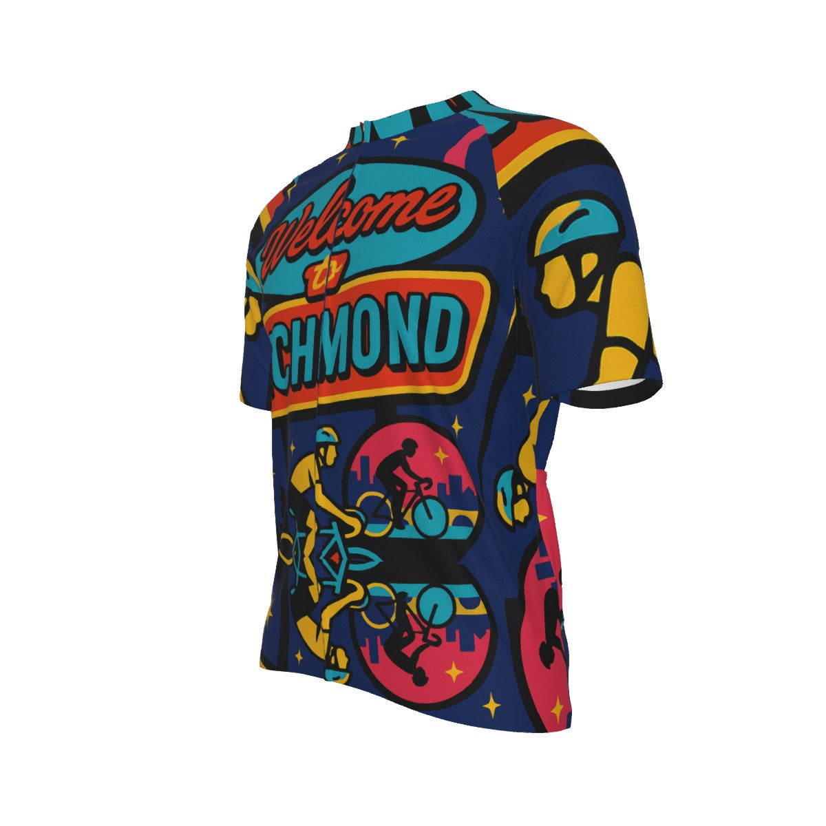 Welcome to Richmond All-Over Print Raglan Men's Cycling Jersey