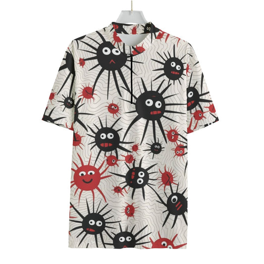 BUGS All-over Print Men's MTB Jersey With Black Zipper