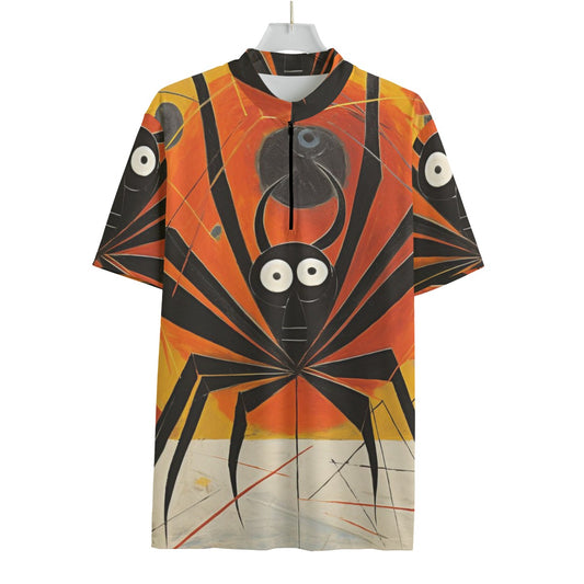 The Eyes of the Spider All-over Print Men's MTB Jersey With Black Zipper
