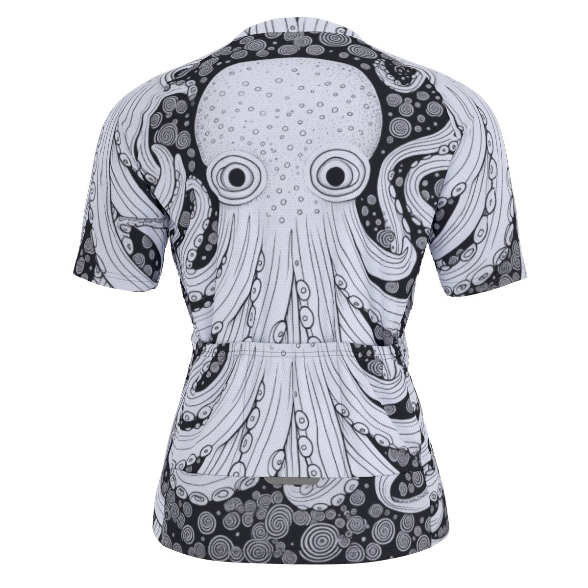 Kraken Ride: Octopus All-Over Print Raglan Men's Cycling Jersey