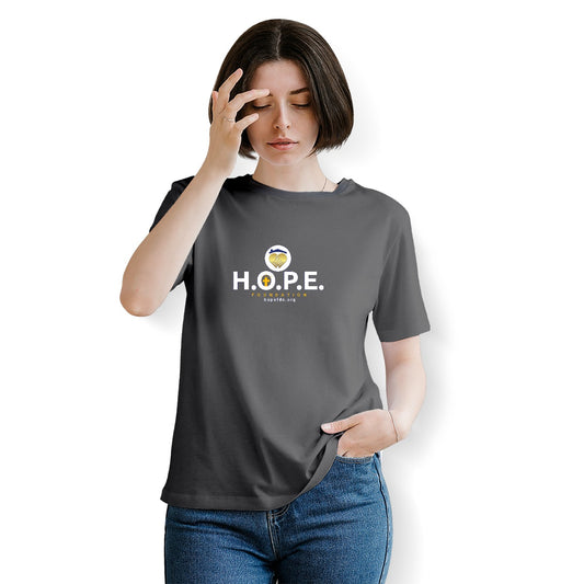 H.O.P.E. Foundation Women's Essential Crew Neck T-Shirt For The USA|180GSM Front & Back DTF