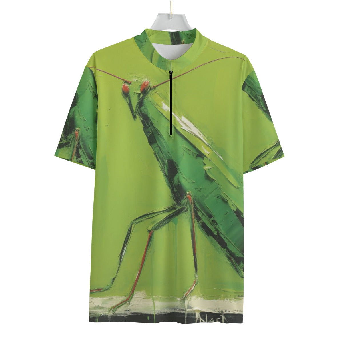 Red Eyes All-over Print Men's MTB Jersey With Black Zipper