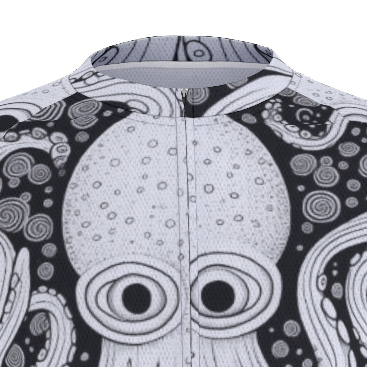 Kraken Ride: Octopus All-Over Print Raglan Men's Cycling Jersey