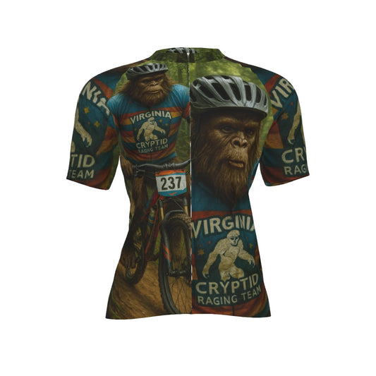 Virginia Bigfoot All-Over Print Raglan Men's Cycling Jersey