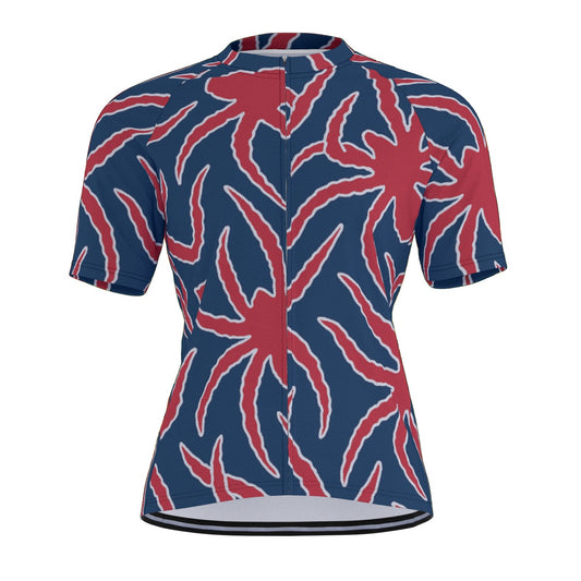 Red Spiders All-Over Print Raglan Men's Cycling Jersey