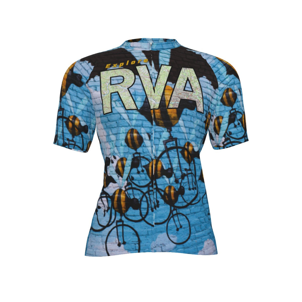 Bee Cycles All-Over Print Raglan Men's Cycling Jersey