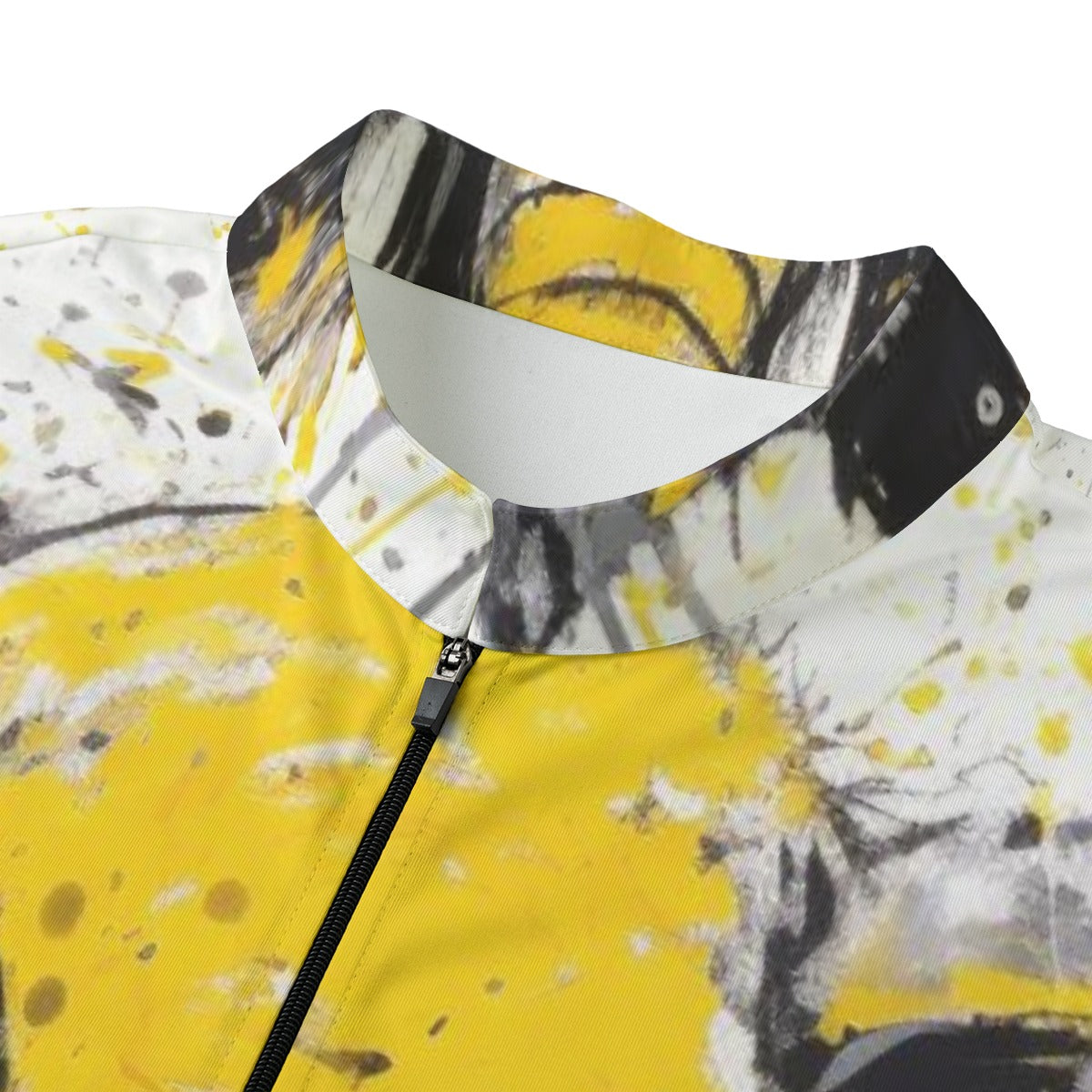 Elephant All-over Print Men's MTB Jersey With Black Zipper