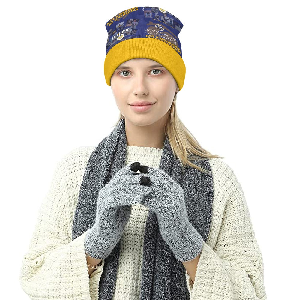 HOPE Full printed knitted hat