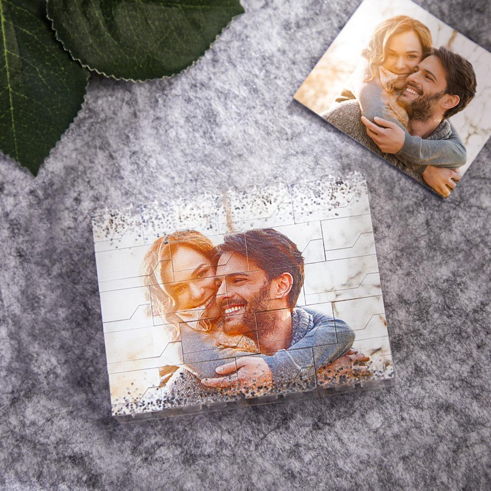Custom LED photo block with couple's photo, perfect gift for DIY enthusiasts, UV printed, off light