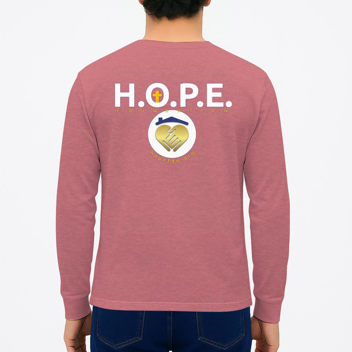 HOPE LOGO Unisex Long Sleeve T-Shirt For The USA| 180GSM Double DTF