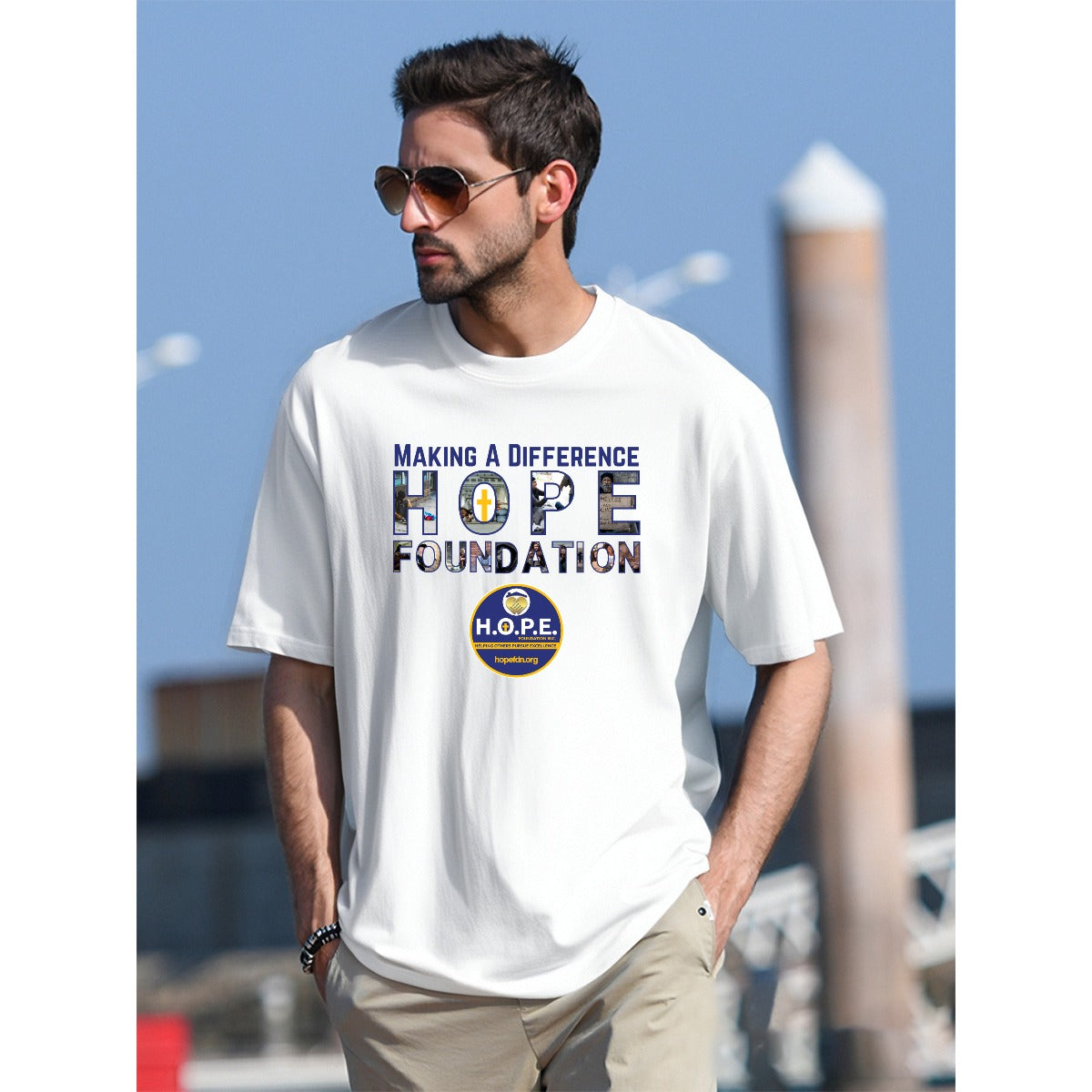 H.O.P.E. Unisex T-Shirt  For The USA|180GSM Front DTF