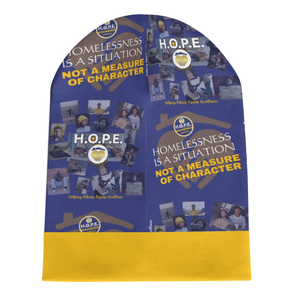 HOPE Full printed knitted hat